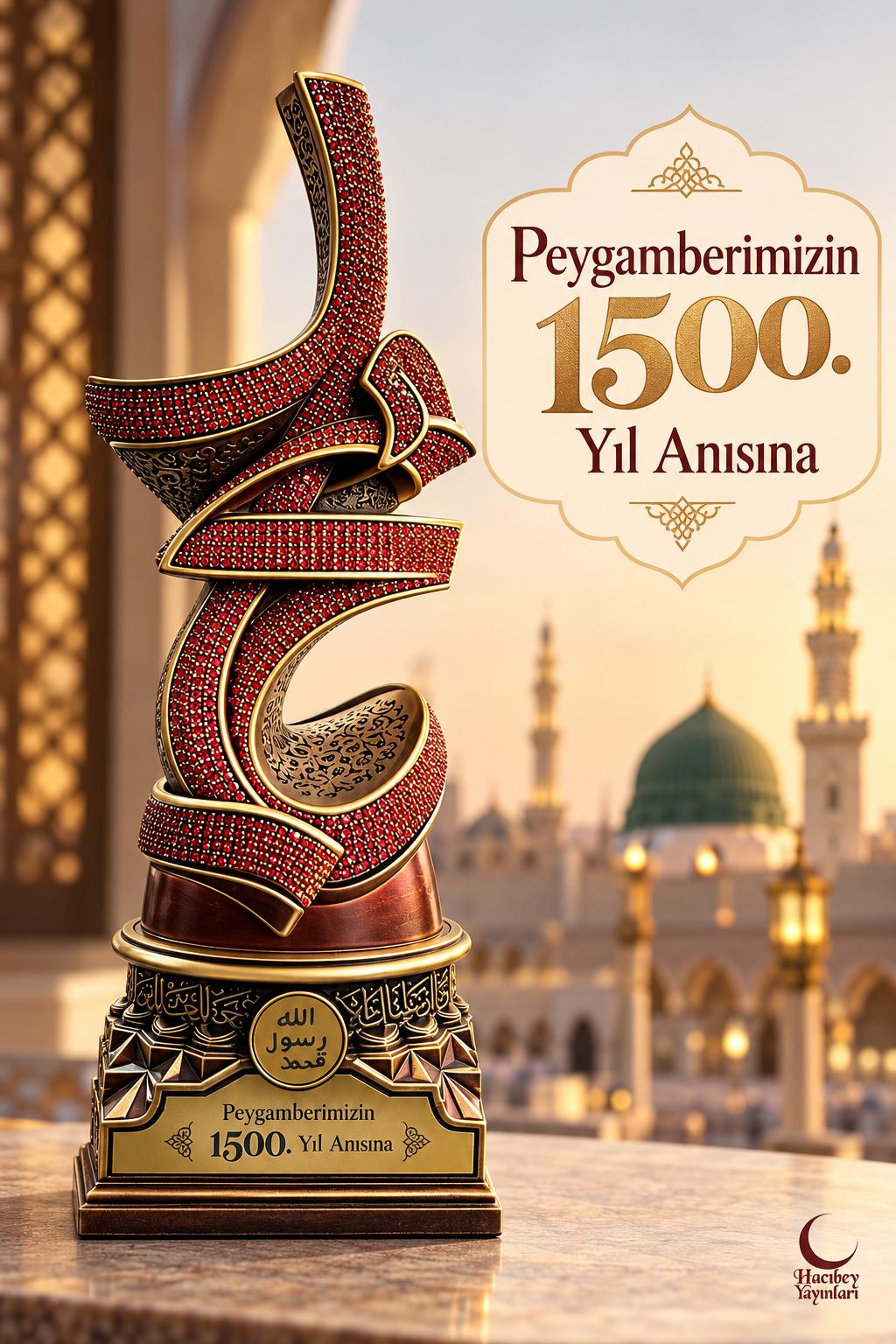NAKKAŞ NKBY-5713S2Y MEVLİDİ NEBİ BOYTU ANTİK SARI YAKUT KIRMIZISI TAŞLI