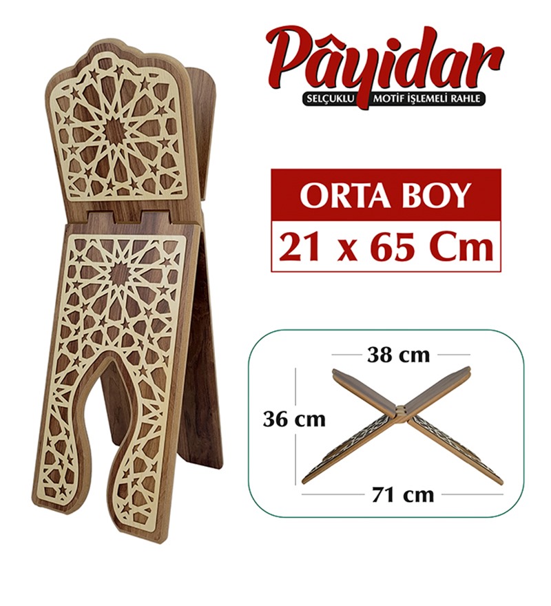 PAYİDAR MDF 65 CM AHŞAP RAHLE 