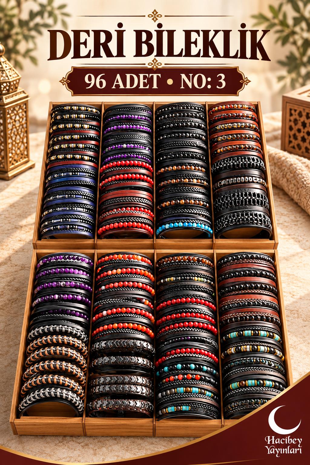NO:3 DERİ BİLEKLİK (96 ADET)