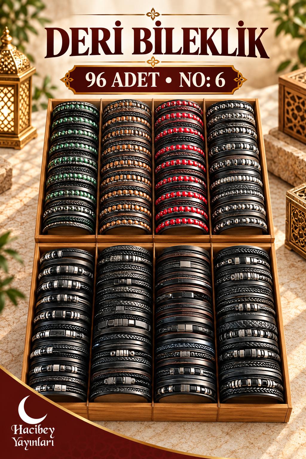 NO:6 DERİ BİLEKLİK (96 ADET)