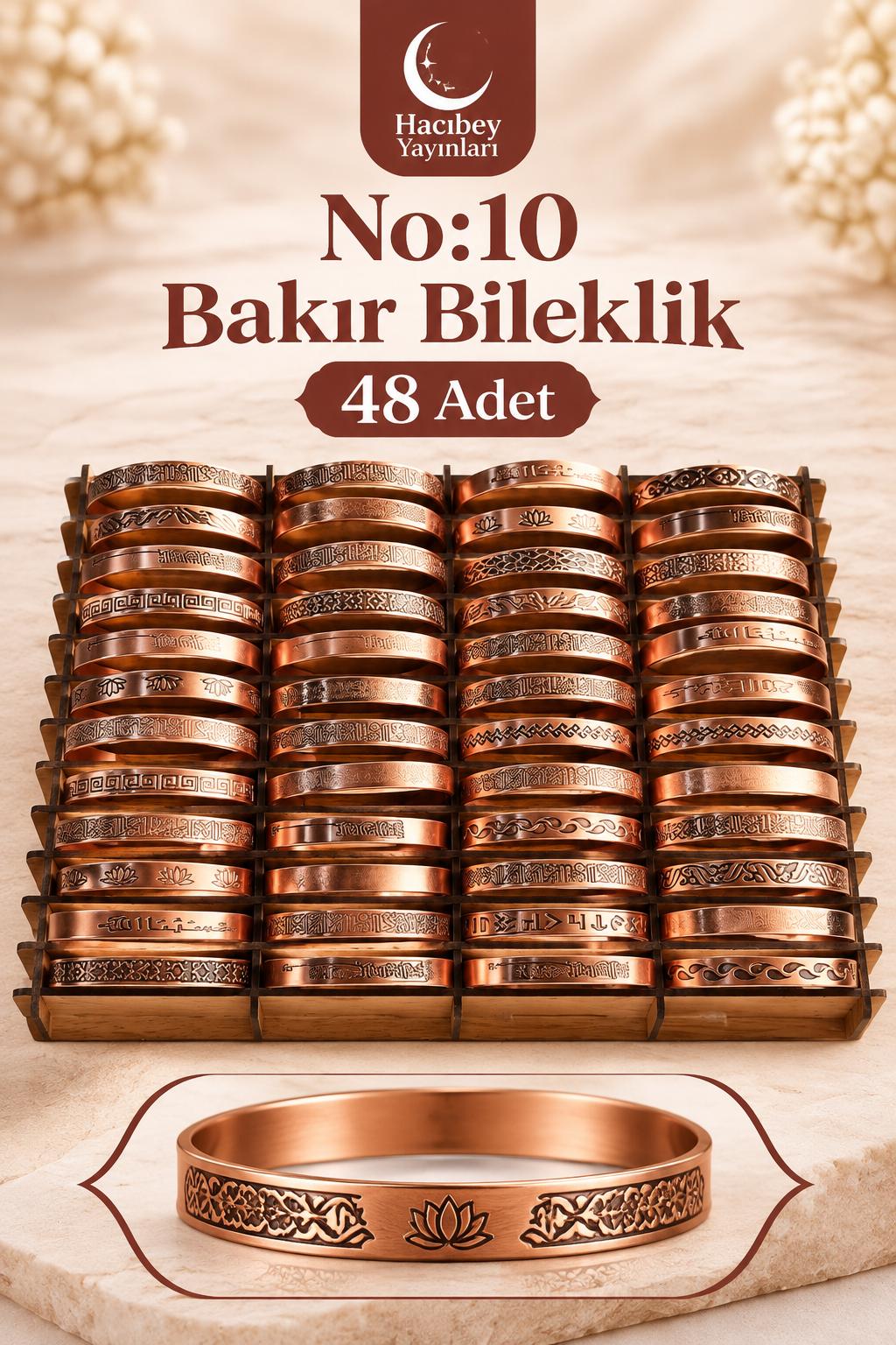 NO:10 BAKIR BİLEKLİK (48 ADET)
