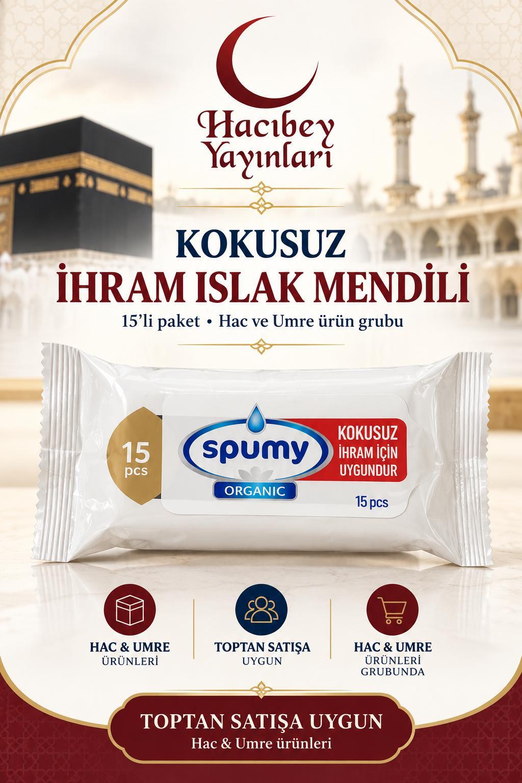 HRM KOKUSUZ İHRAM ISLAK MENDİLİ (ADET SATIŞ)