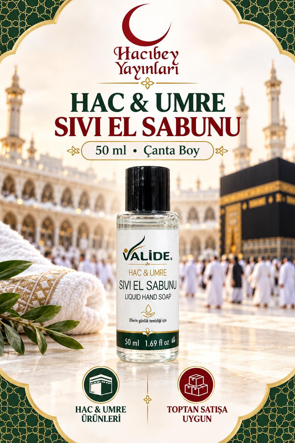 HRM HAC VE UMRE SIVI EL SABUNU 50 ML ÇANTA BOY (ADET SATIŞ)