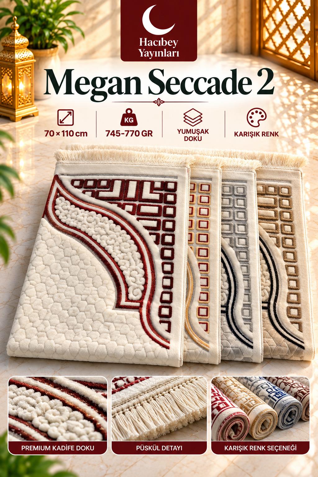 MSK MEGAN SECCADE-2  KARIŞIK RENK 745-770 GR -70X110