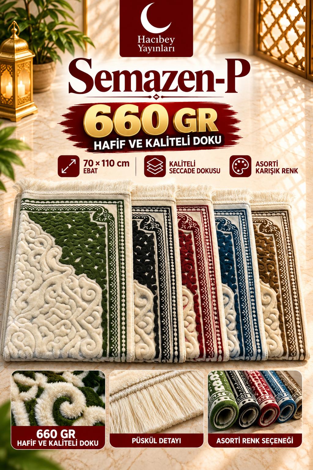 MSK SEMAZEN-P SECCADE  660 GR KARIŞIK RENK 70X110