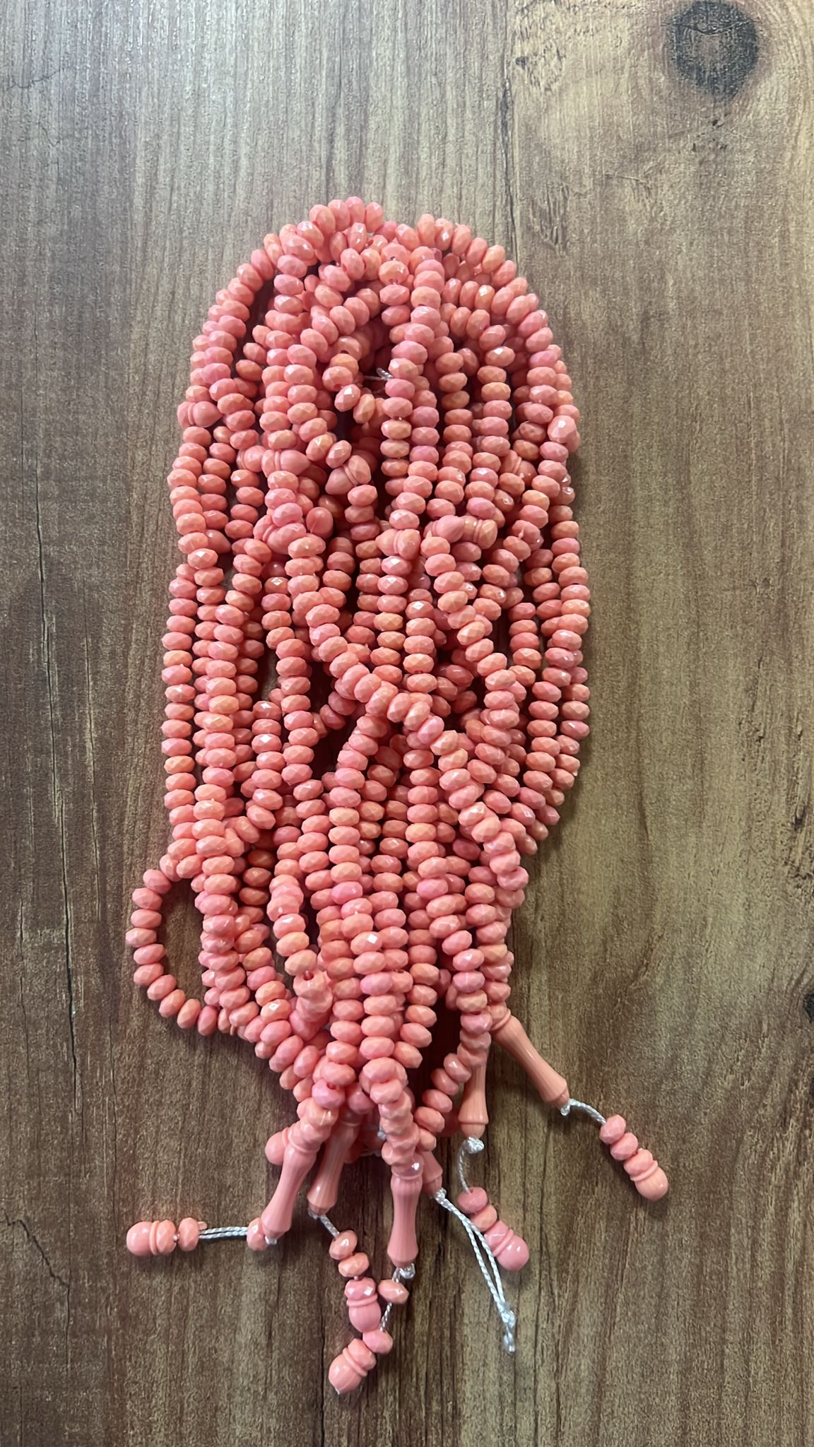 OZL KRİSTAL TESBİH PEMBE KOD 155 DESTE