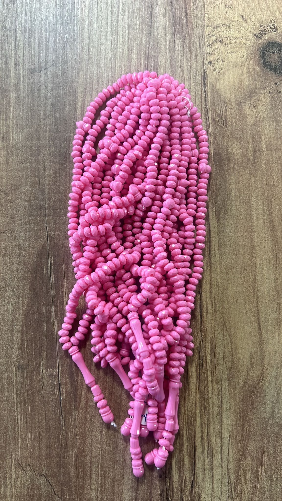 OZL KRİSTAL TESBİH PEMBE KOD 163 DESTE