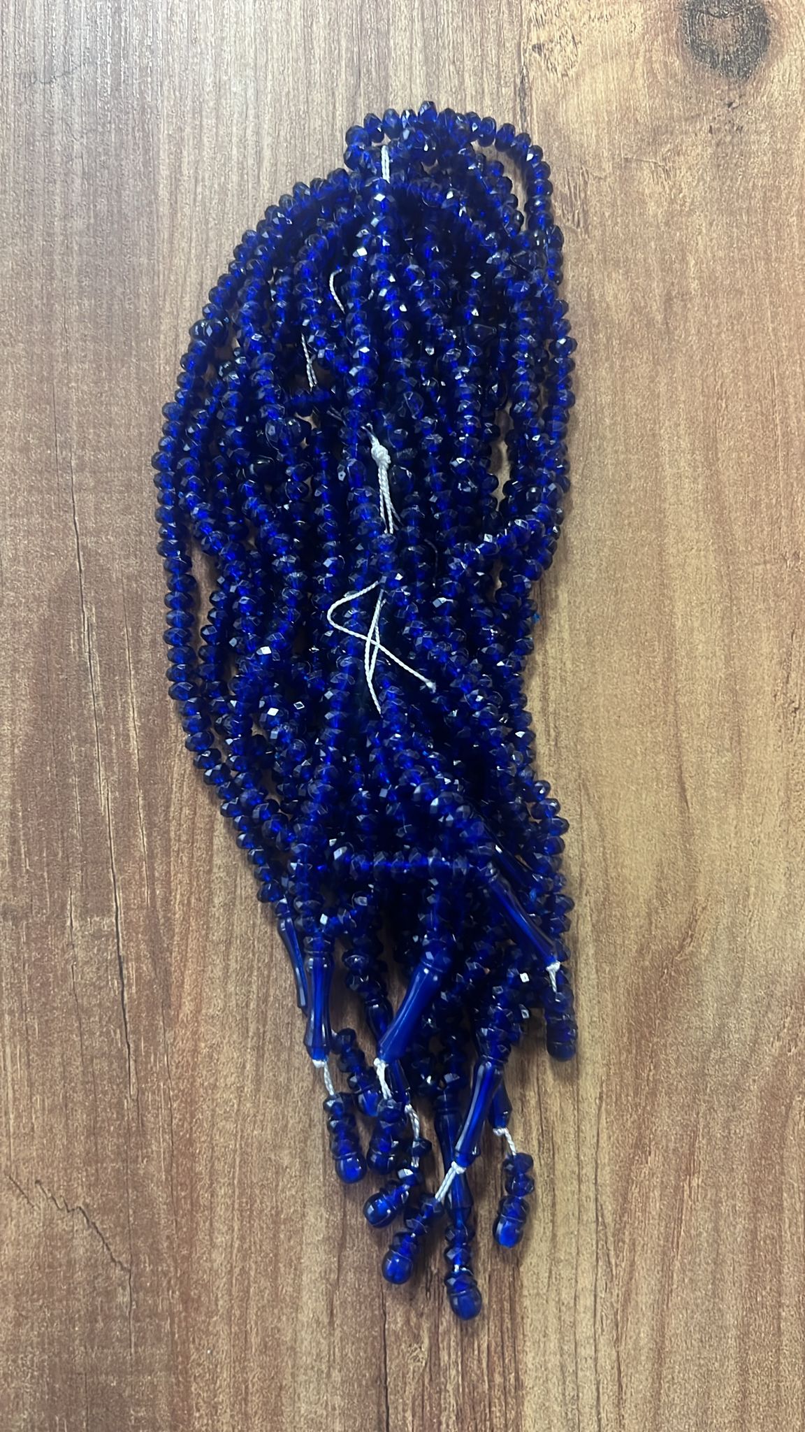 OZL KRİSTAL TESBİH LACİVERT KOD 156 DESTE