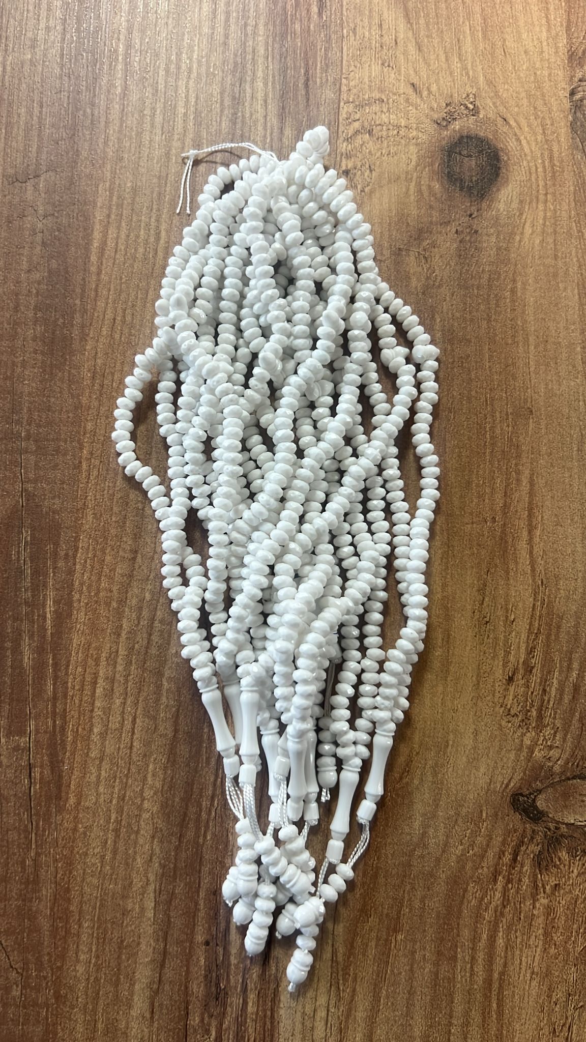 OZL KRİSTAL TESBİH BEYAZ KOD 160 DESTE