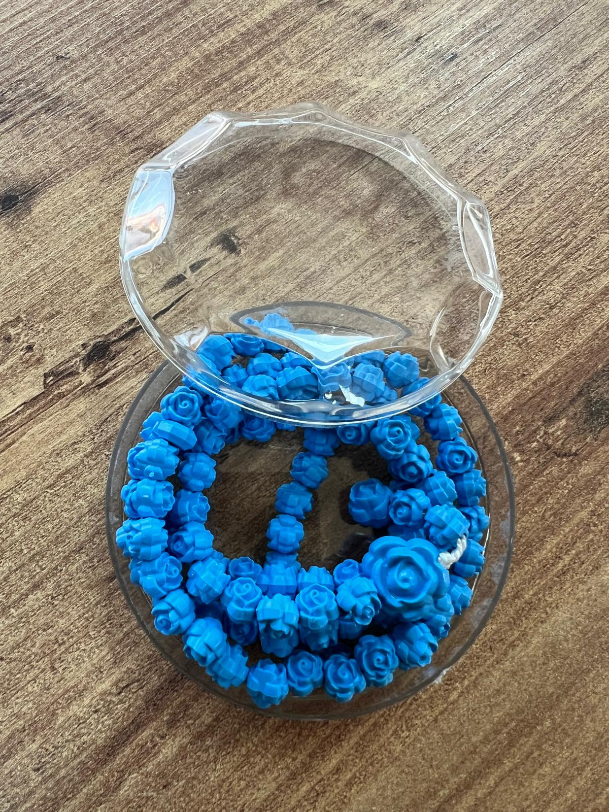 KLM ADET OLARAK GÜL KOKULU MAVİ TESBİH