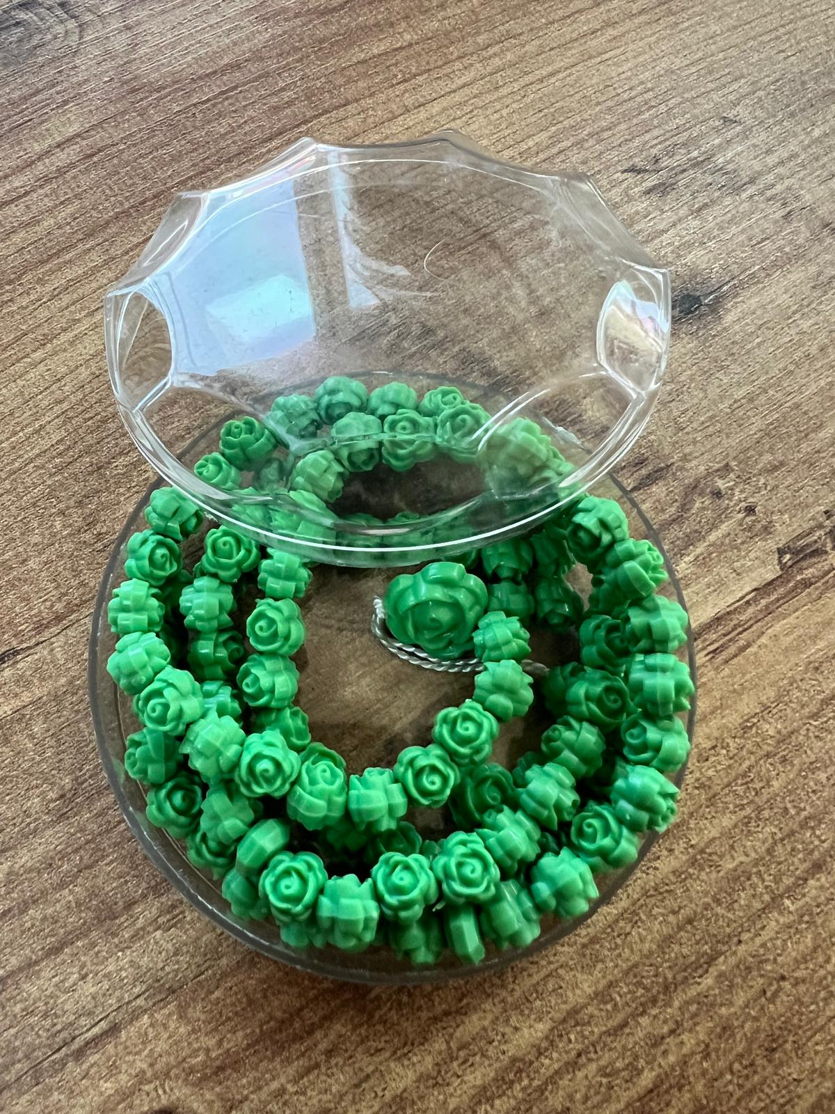 KLM ADET OLARAK GÜL KOKULU AÇIK YEŞİL TESBİH