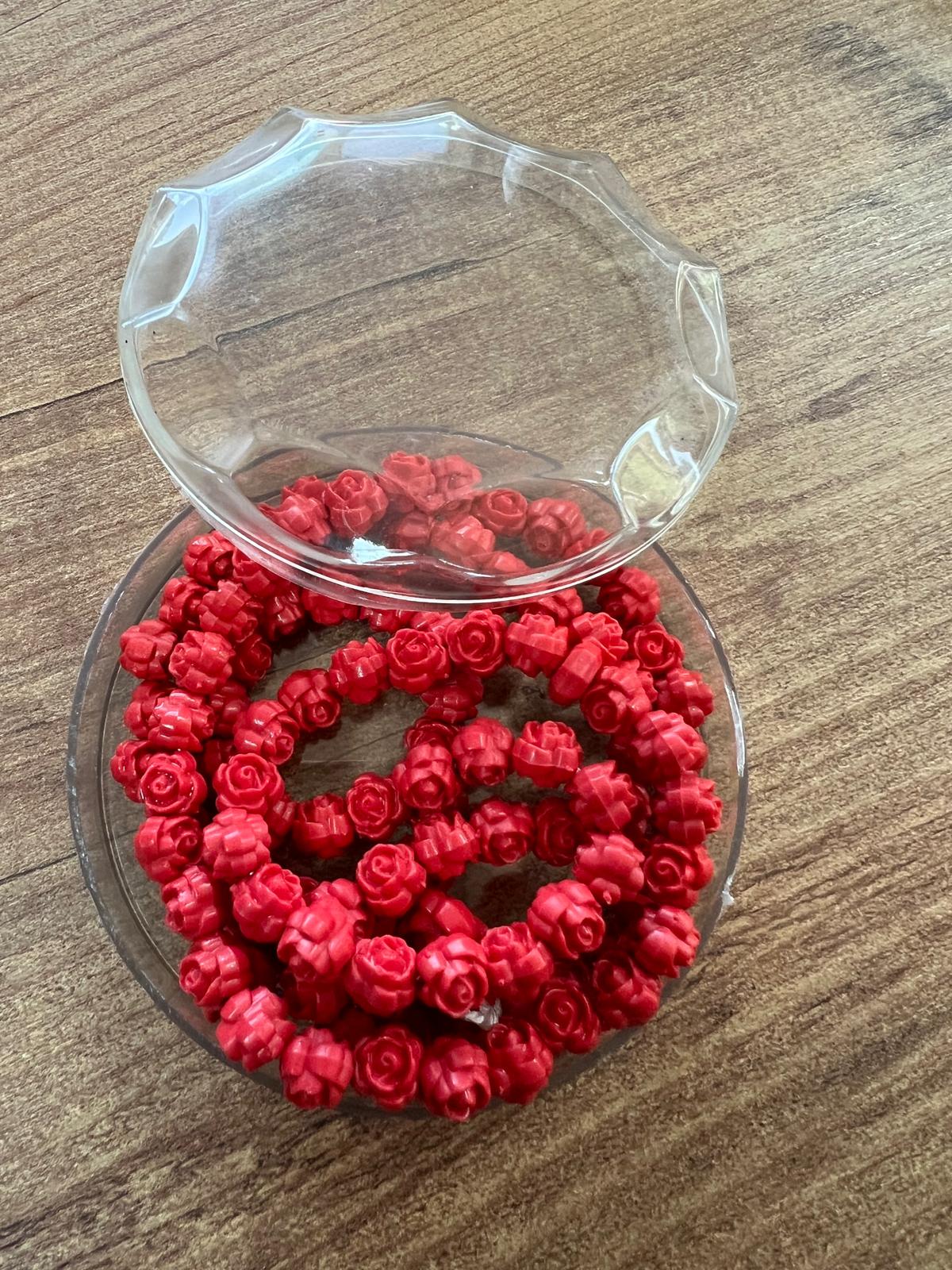 KLM ADET OLARAK GÜL KOKULU KIRMIZI TESBİH