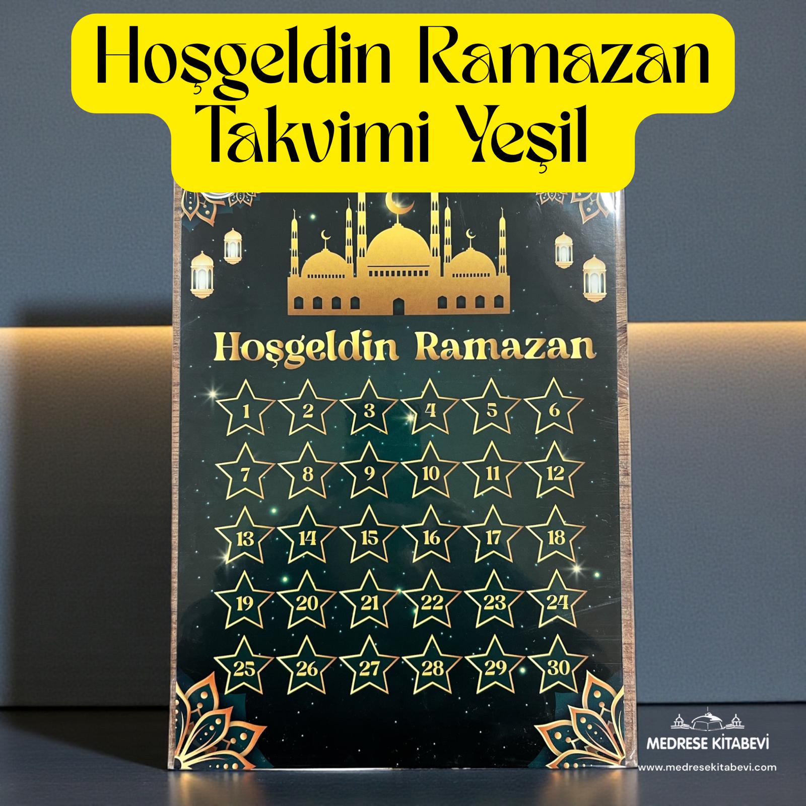 AYL-19 HOŞGELDİN RAMAZAN TAKVİMİ YEŞİL