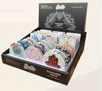 SST KOZMETİK CEP AYNASI STANDI 96 ADET 607763