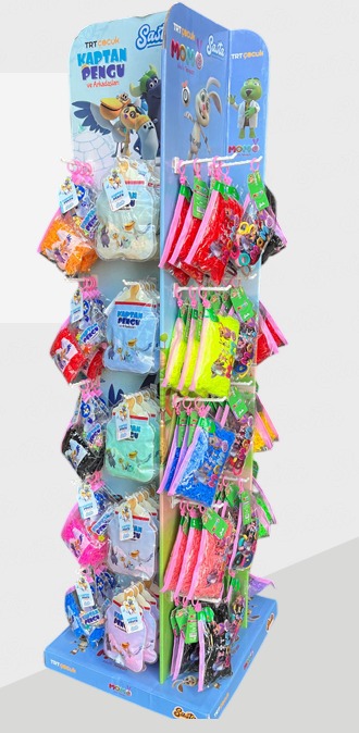 TAVŞAN MOMO 2 BÖLME TOKA SETİ STANDI (B) 30 ADET 607261