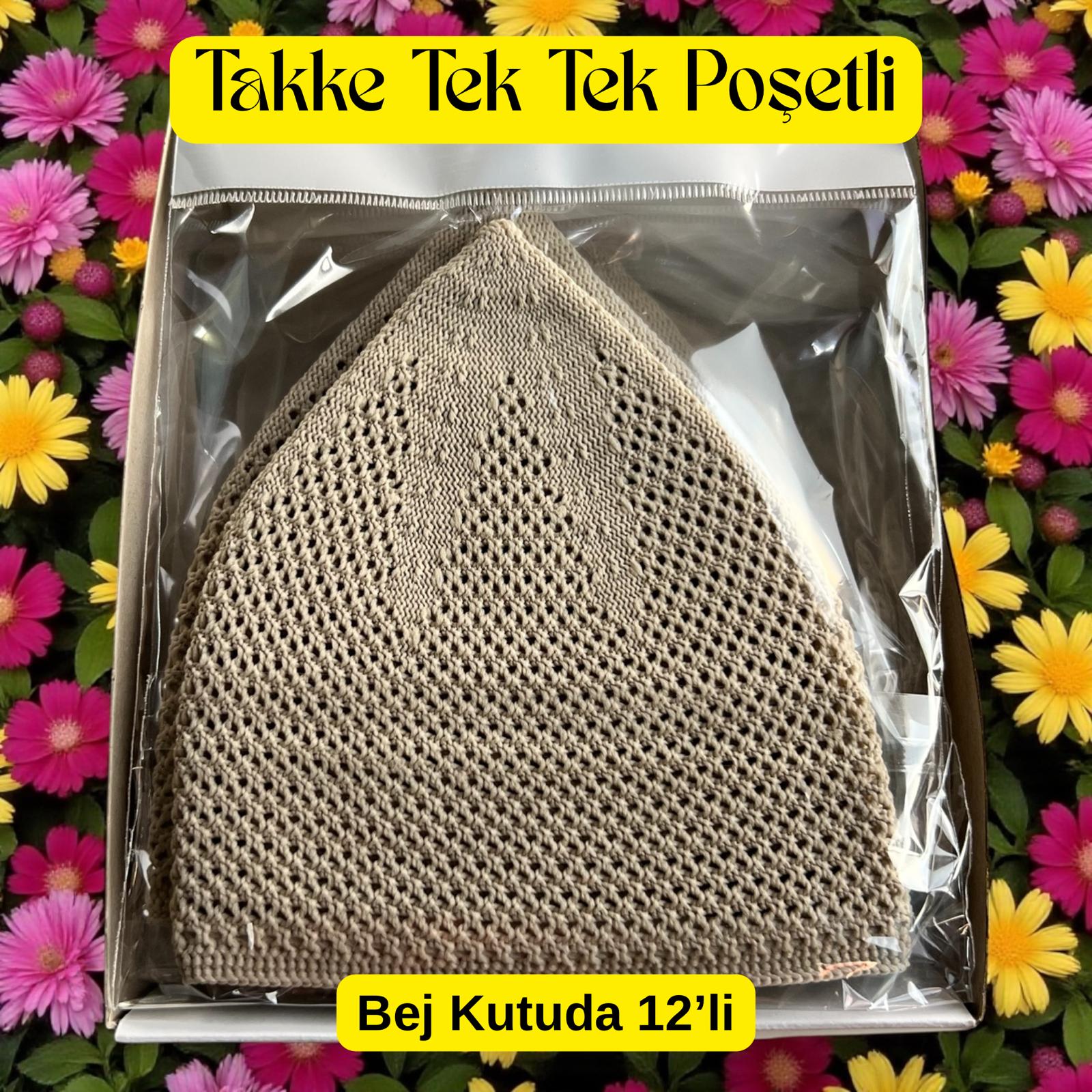 İR TAKKE BEJ KUTUDA 12 Lİ