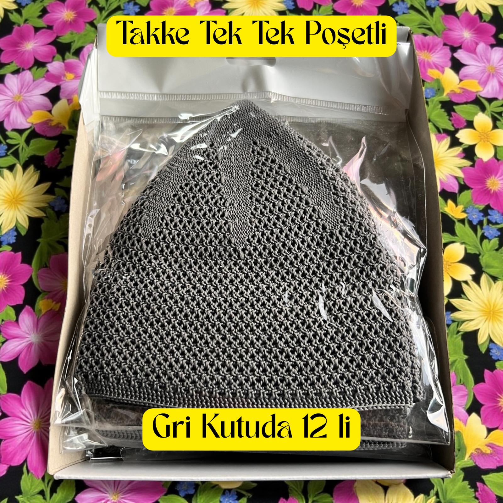 İR TAKKE GRİ KUTUDA 12 Lİ