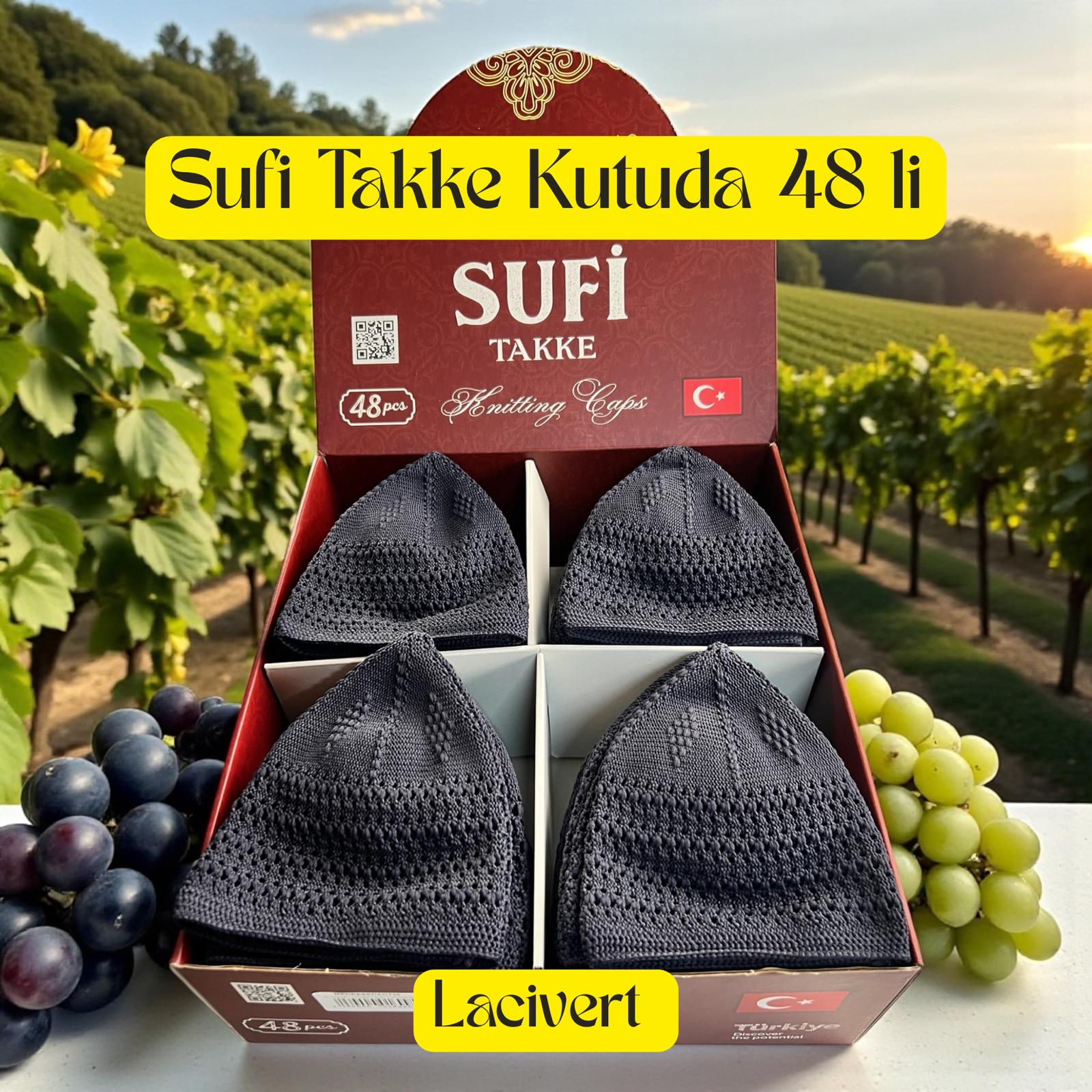 İR TAKKE LACİVERT SUFİ KUTUDA 48 Lİ 