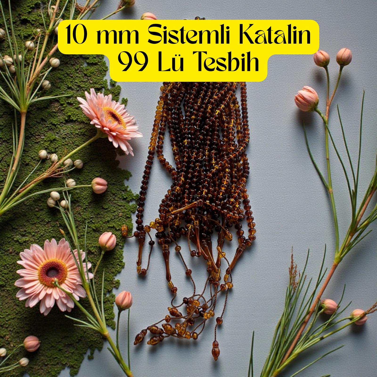 İR TESBİH 99 10 MM SİSTEMLİ KATALIN (DESTE) 