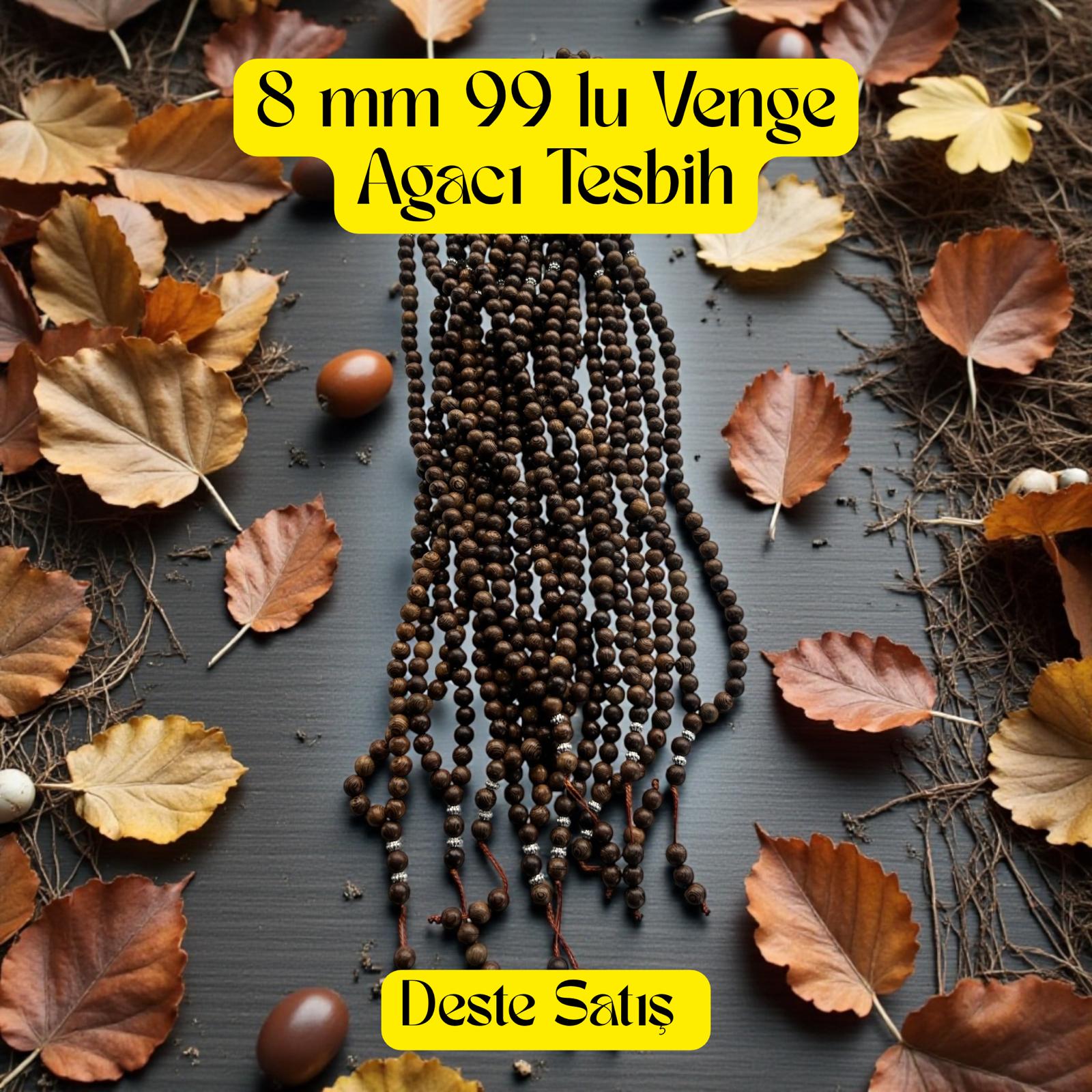 İR TESBİH 99 8 MM VENGE AĞACI (DESTE) 