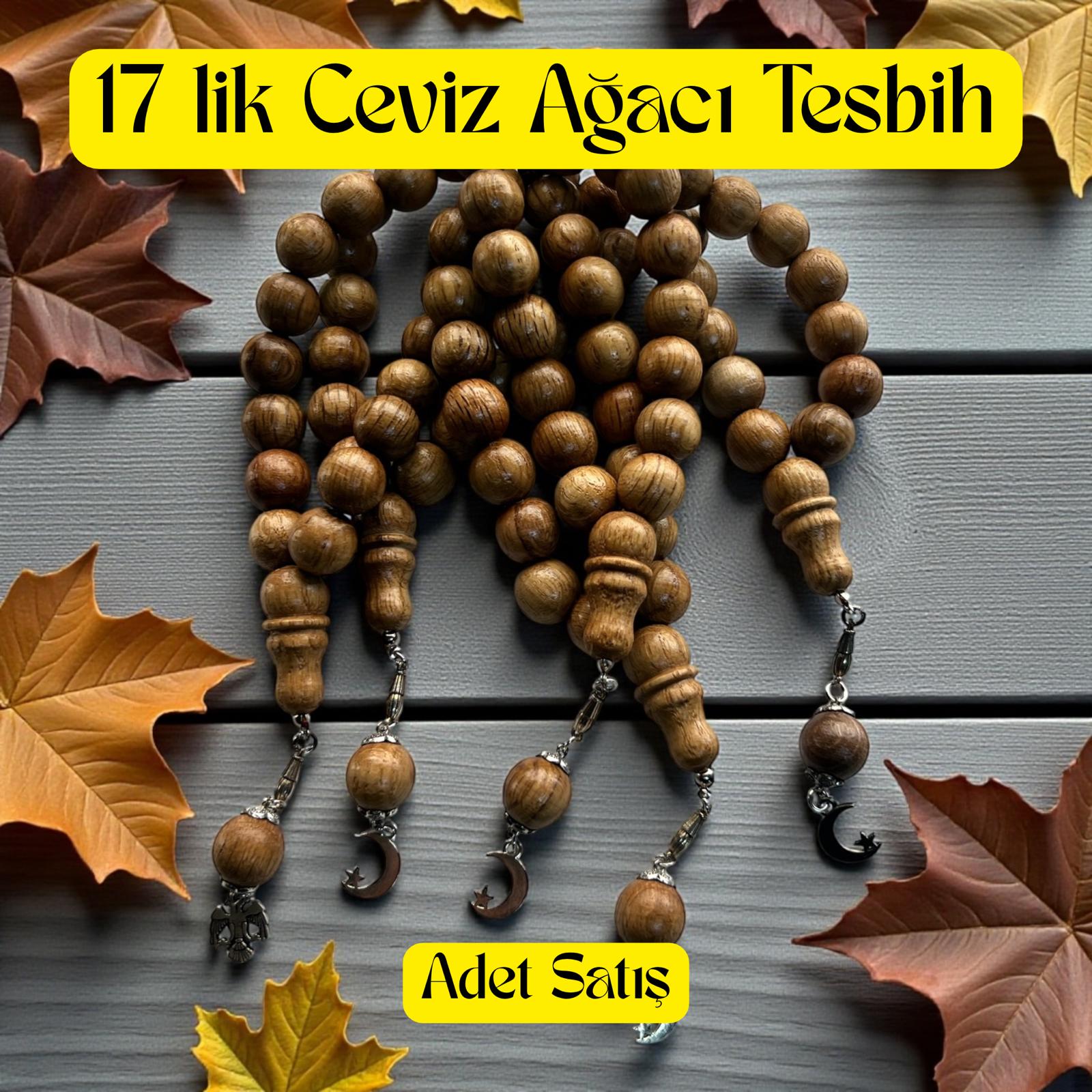 İR TESBİH 17 LİK CEVİZ AĞACI (ADET SATIŞ) 