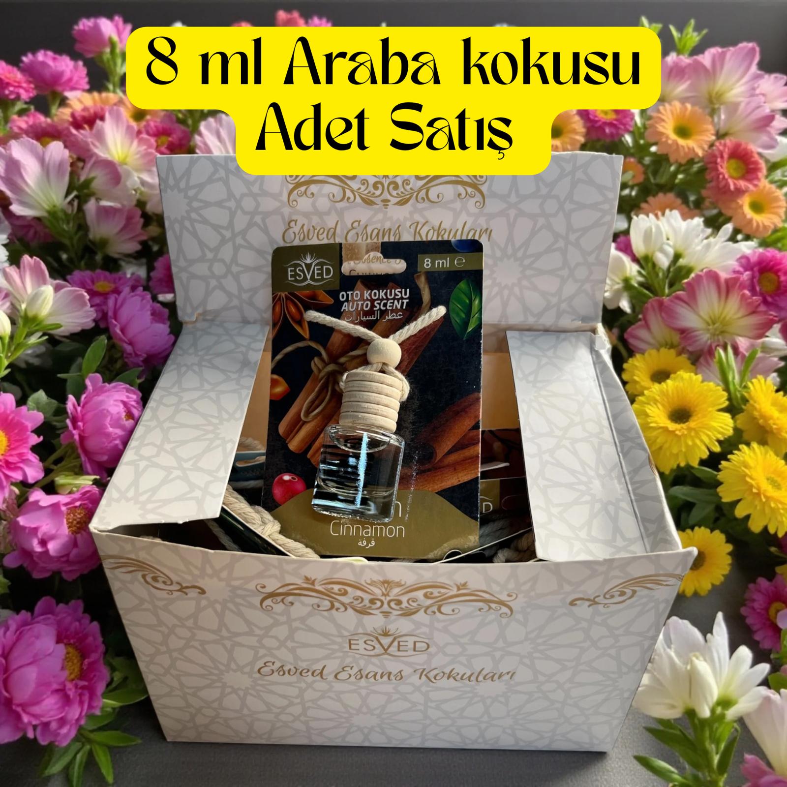 BBT ARABA KOKUSU CAM ŞİŞE 8  ML. (ADET SATIŞ KARIŞIK)