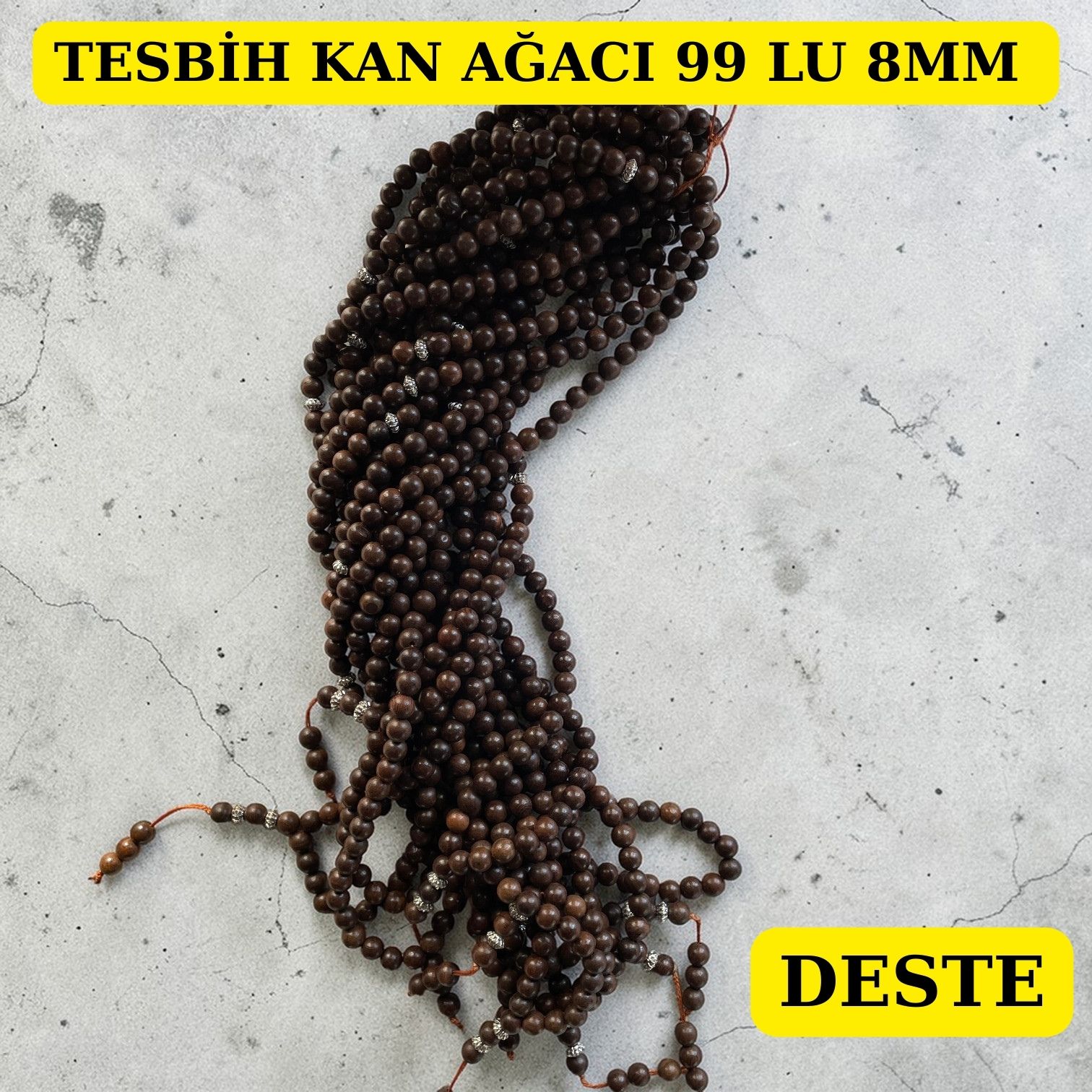 DRG TESBİH KAN AĞACI 99 LU 8MM DESTE