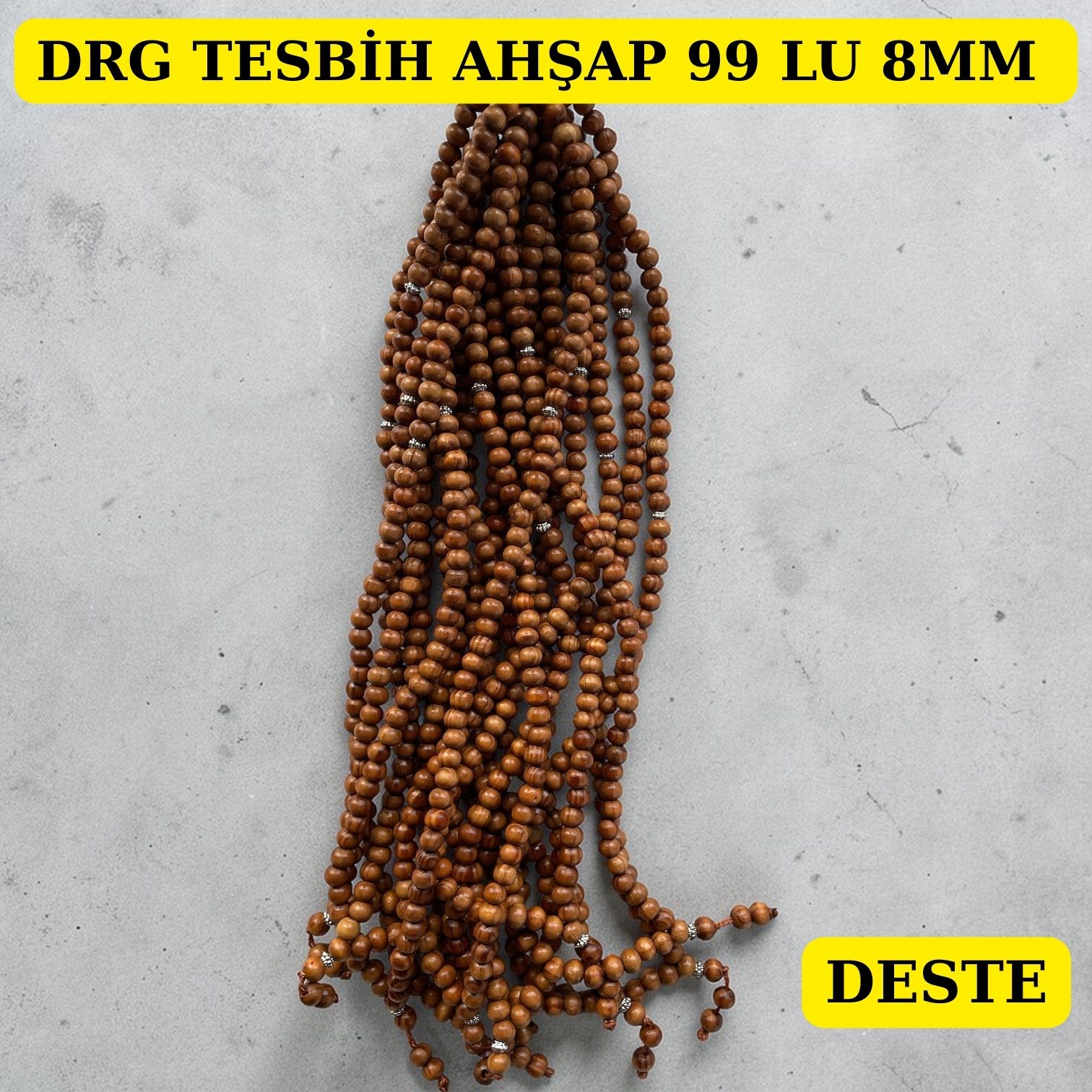 DRG TESBİH AHŞAP 99 LU 8MM DESTE