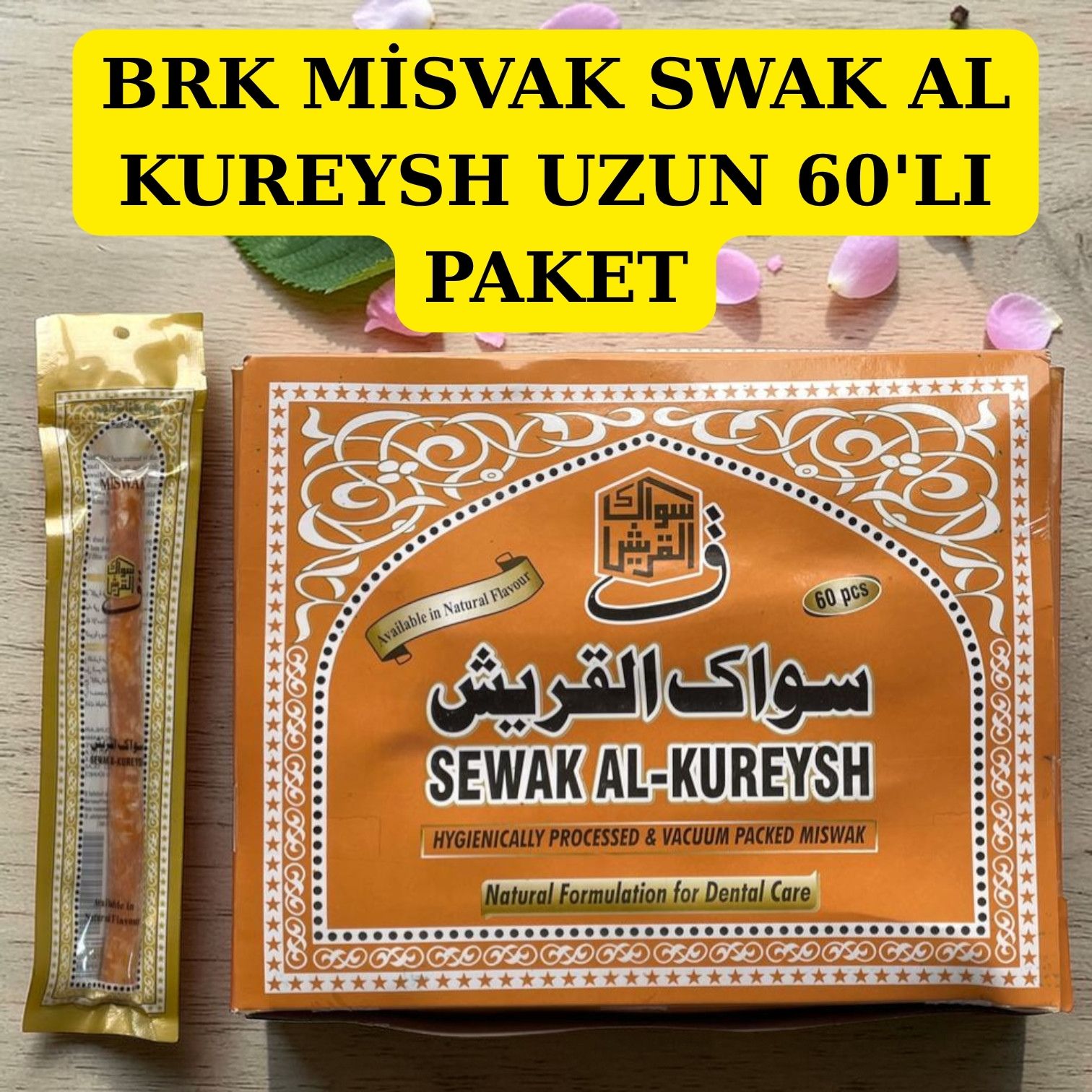 BRK MİSVAK SWAK AL KUREYSH UZUN 60'LI PAKET