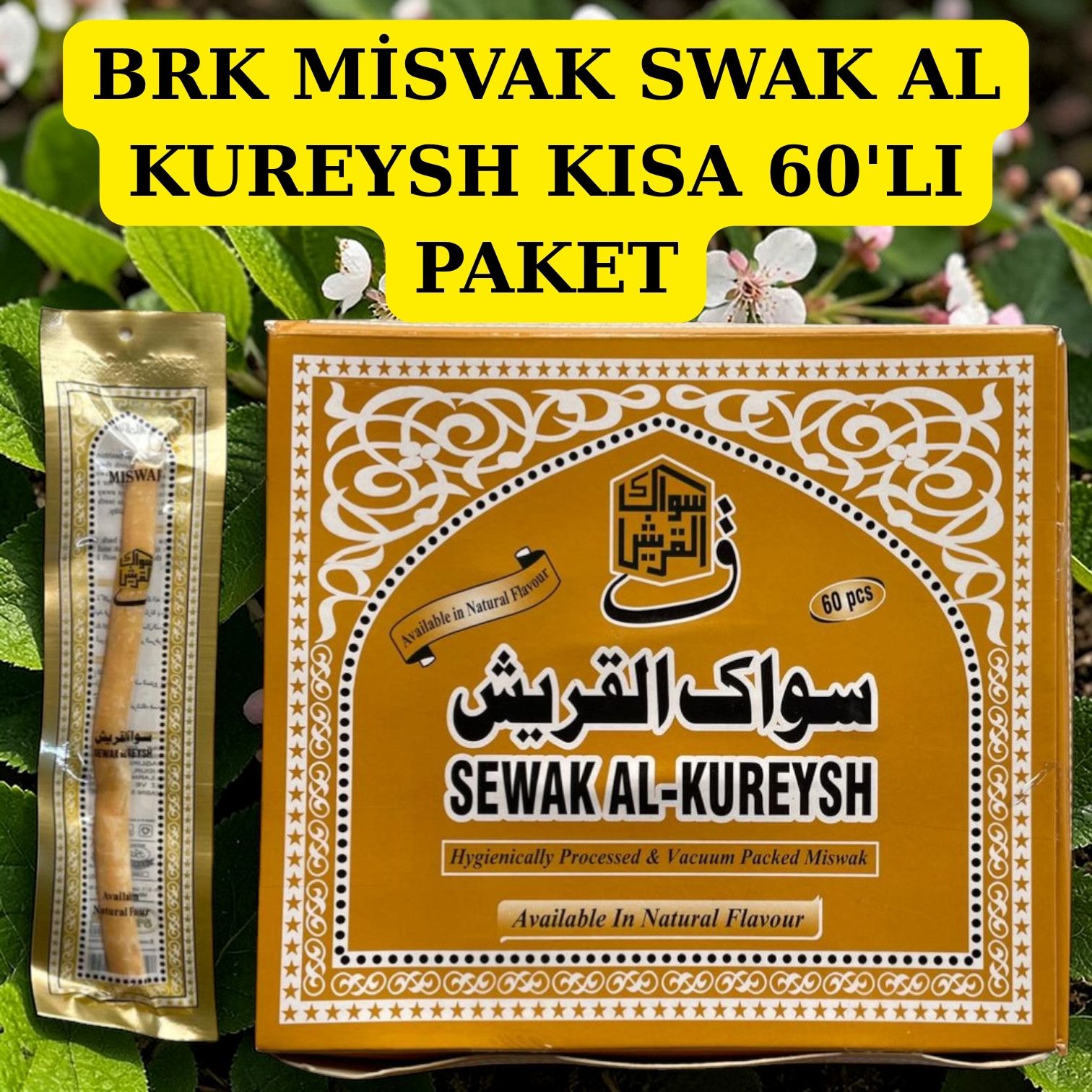BRK MİSVAK SWAK AL KUREYSH KISA 60'LI PAKET