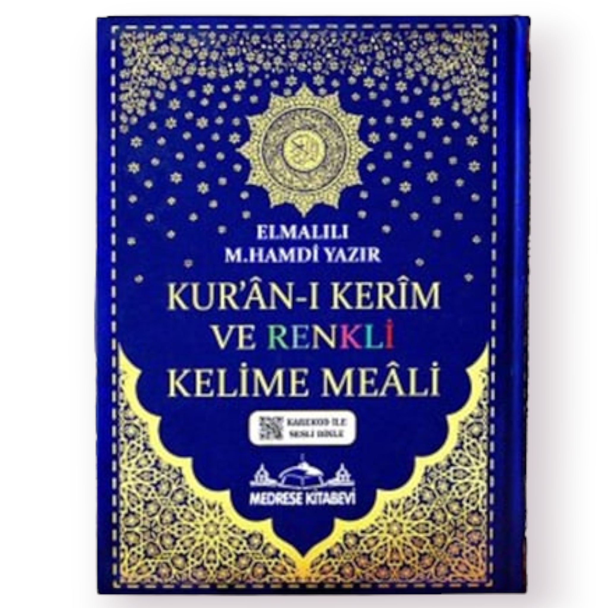 RAHLE BOY SATIRALTI TÜRKÇE KELİME MEALLİ KURANI KERİM LACİVERT RENK 