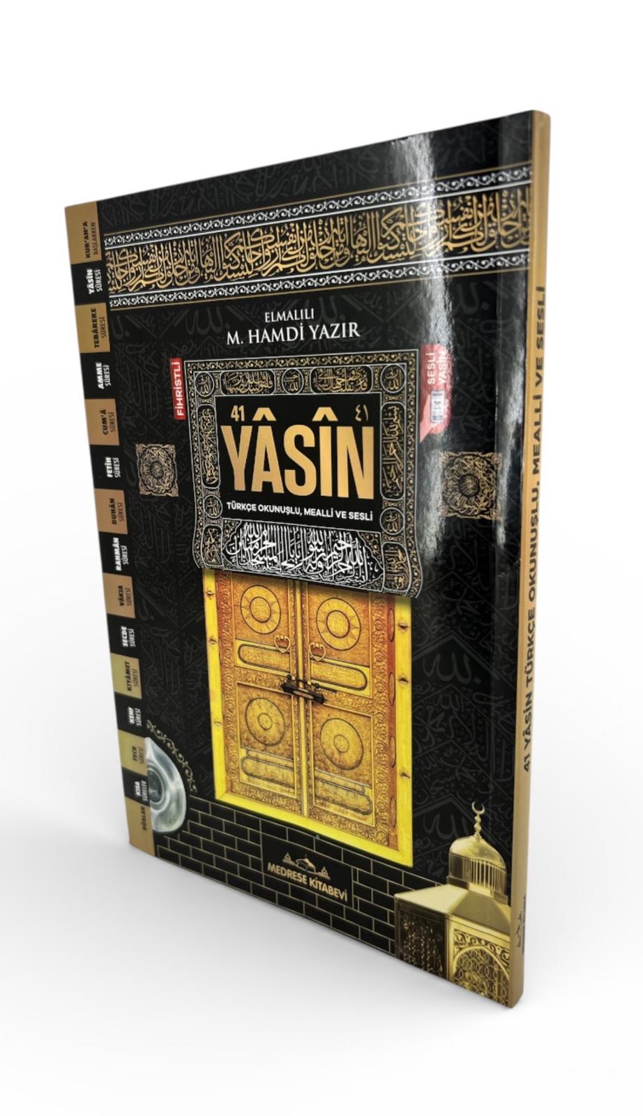 ORTA BOY KARTON KAPAK YASİN KİTABI 192 SAYFA KABELİ SİYAH KAPAK