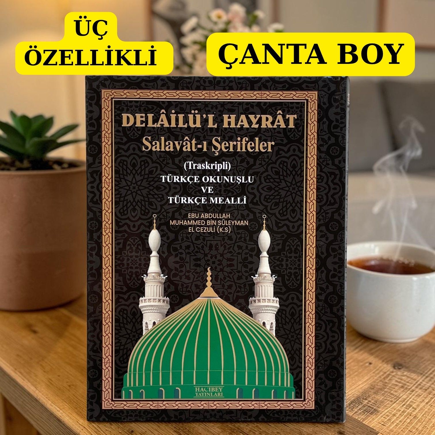 DELAİLÜL HAYRAT ÇANTA BOY ÜÇLÜ SİYAH