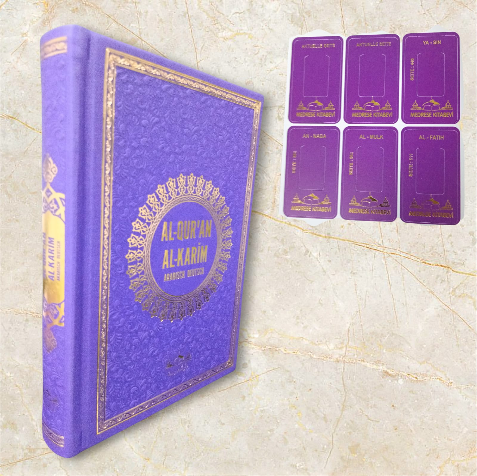 HAFIZ BOY TERMO DERİ AL QURAN AL KARİM ALMANCA KURAN MOR