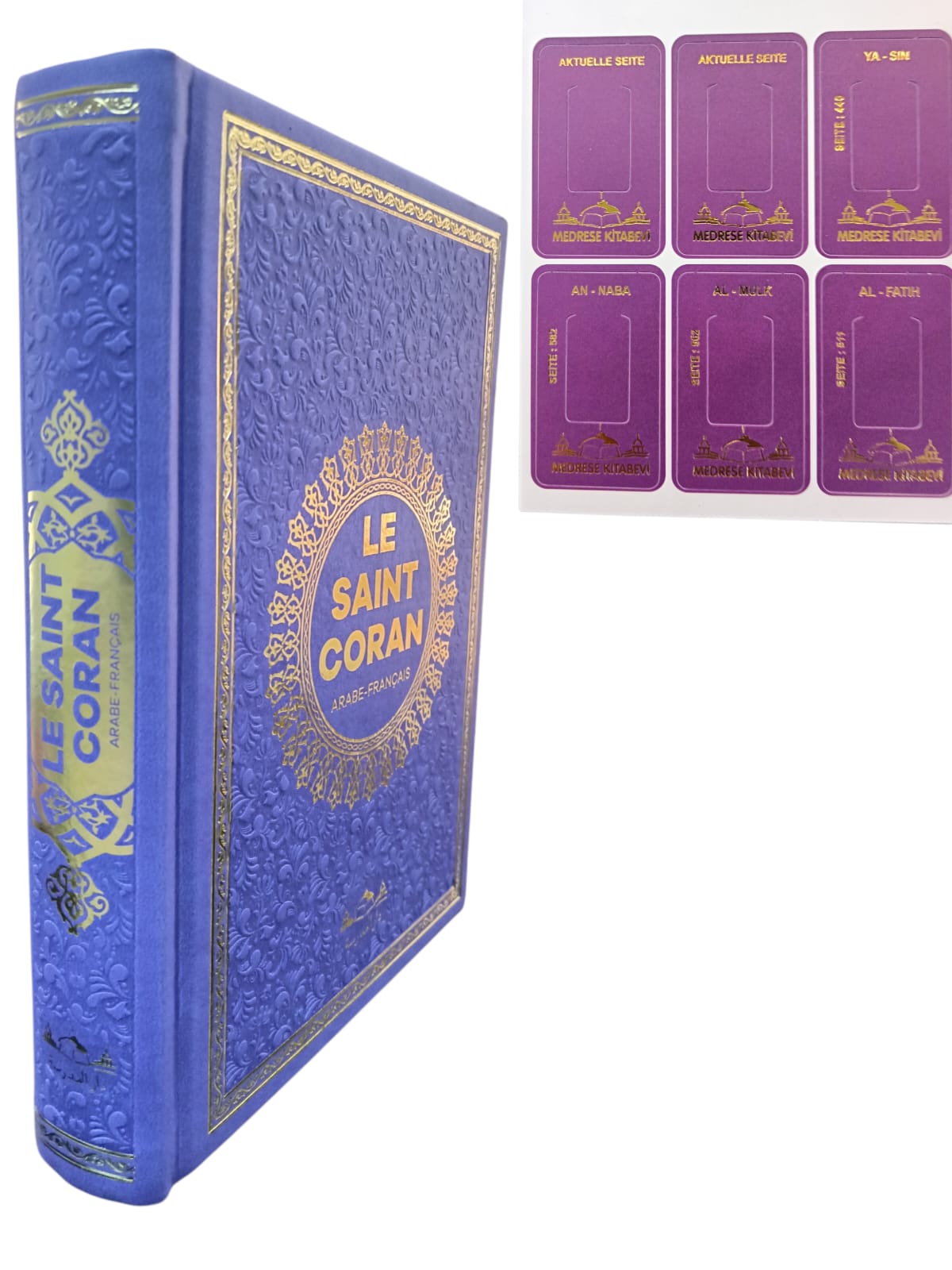 HAFIZ BOY TERMO DERİ LE SAINT CORAN FRANSIZCA MUHAMMAD HAMIDULLAH MOR